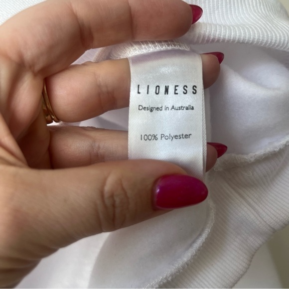 Princess Polly Lioness Love Bites White Pink Sweatshirt S - Picture 8 of 9